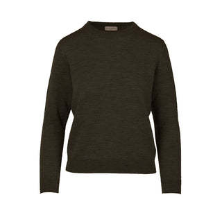 Lumi Crew Sweater - Olive Brown