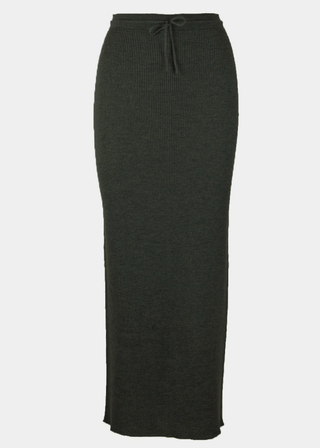 Lira Maxi Skirt - Olive Brown