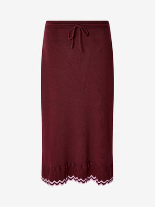 Vela Midi Skirt - Marionberry / Pink