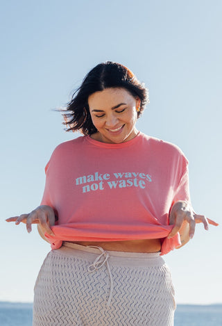 Make Waves Tee - Coral