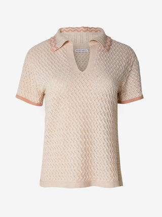 Tilde Polo - Pearl / Blush